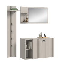 Garderoben-Set >Station< in kaschmir - 152x192x37cm (BxHxT)