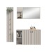 Garderoben-Set >Station< in kaschmir - 152x192x37cm (BxHxT)