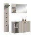 Garderoben-Set >Station< in kaschmir - 152x192x37cm (BxHxT)