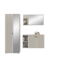 Garderoben-Set >Station< in kaschmir - 191x192x37cm (BxHxT)
