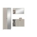Garderoben-Set >Station< in kaschmir - 191x192x37cm (BxHxT)