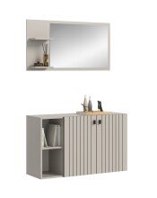 Garderoben-Set >Station< in kaschmir - 106x192x37cm...