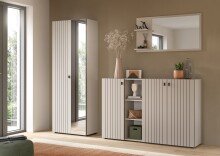 Garderoben-Set >Station< in kaschmir - 235x192x37cm...
