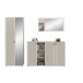 Garderoben-Set >Station< in kaschmir - 235x192x37cm (BxHxT)