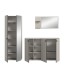 Garderoben-Set >Station< in kaschmir - 235x192x37cm (BxHxT)