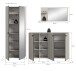 Garderoben-Set >Station< in kaschmir - 235x192x37cm (BxHxT)