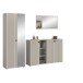 Garderoben-Set >Station< in kaschmir - 235x192x37cm (BxHxT)