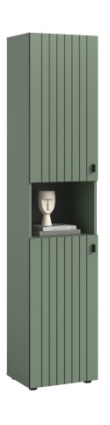 Garderobenschrank >Station< in Smoke Green - 40x192x37cm (BxHxT)