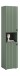 Garderobenschrank >Station< in Smoke Green - 40x192x37cm (BxHxT)