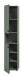 Garderobenschrank >Station< in Smoke Green - 40x192x37cm (BxHxT)