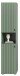 Garderobenschrank >Station< in Smoke Green - 40x192x37cm (BxHxT)