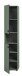 Garderobenschrank >Station< in Smoke Green - 40x192x37cm (BxHxT)