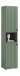 Garderobenschrank >Station< in Smoke Green - 40x192x37cm (BxHxT)