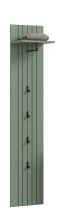 Garderobenpaneel >Station< in Smoke Green -...
