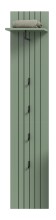 Garderobenpaneel >Station< in Smoke Green - 31x160x27cm (BxHxT)