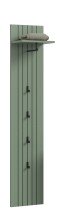 Garderobenpaneel >Station< in Smoke Green -...
