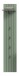 Garderobenpaneel >Station< in Smoke Green - 31x160x27cm (BxHxT)