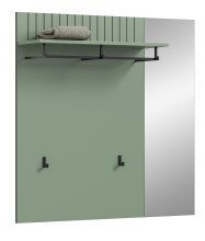 Garderobenpaneel >Station< in Smoke Green /...