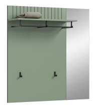 Garderobenpaneel >Station< in Smoke Green /...
