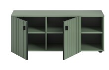 Sitzbank >Station< in Smoke Green - 106x43x37cm (BxHxT)