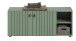 Sitzbank >Station< in Smoke Green - 106x43x37cm (BxHxT)