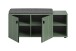 Sitzbank >Station< in Smoke Green - 106x43x37cm (BxHxT)