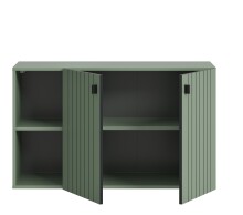 Sitzbank >Station< in Smoke Green - 106x63x37cm (BxHxT)