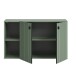 Sitzbank >Station< in Smoke Green - 106x63x37cm (BxHxT)