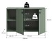 Sitzbank >Station< in Smoke Green - 106x63x37cm (BxHxT)