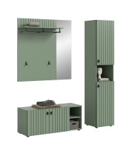 Garderoben-Set >Station< in Smoke Green -...
