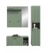 Garderoben-Set >Station< in Smoke Green - 161x192x37cm (BxHxT)