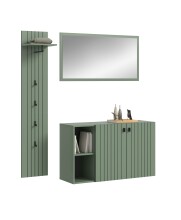 Garderoben-Set >Station< in Smoke Green -...
