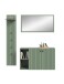 Garderoben-Set >Station< in Smoke Green - 152x192x37cm (BxHxT)