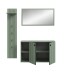 Garderoben-Set >Station< in Smoke Green - 152x192x37cm (BxHxT)
