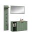 Garderoben-Set >Station< in Smoke Green - 152x192x37cm (BxHxT)