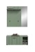 Garderoben-Set >Station< in Smoke Green - 106x192x37cm (BxHxT)