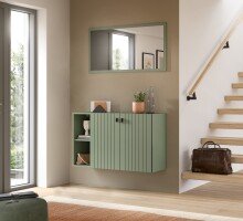 Garderoben-Set >Station< in Smoke Green -...