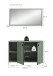 Garderoben-Set >Station< in Smoke Green - 106x192x37cm (BxHxT)