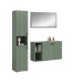 Garderoben-Set >Station< in Smoke Green - 161x192x37cm (BxHxT)