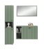 Garderoben-Set >Station< in Smoke Green - 161x192x37cm (BxHxT)