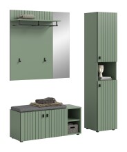 Garderoben-Set >Station< in Smoke Green -...