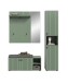 Garderoben-Set >Station< in Smoke Green - 161x192x37cm (BxHxT)