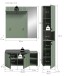 Garderoben-Set >Station< in Smoke Green - 161x192x37cm (BxHxT)