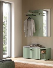 Garderoben-Set >Station< in Smoke Green -...