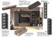 Wohnwand >Ilary< in Lava / Mercure Nachbildung Holzstruktur - 305x186x40 (BxHxT)