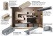 Wohnwand >Ilary< in Ardesia / Argilla / Piombo - 260x190x40 (BxHxT)