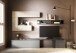 Wohnwand >Ilary< in Ardesia / Argilla / Piombo - 260x190x40 (BxHxT)