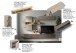 Wohnwand >Ilary< in Argilla / Bronzo / Eiche Cadiz Nachbildung, Holzwerkstoff