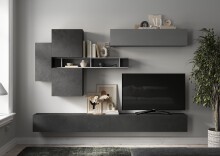 Wohnwand >Ilary< in Ardesia / Piombo
,...