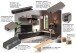 Wohnwand >Ilary< in Bronzo / Eiche Cadiz Nachbildung / Lava
, Holzwerkstoff
